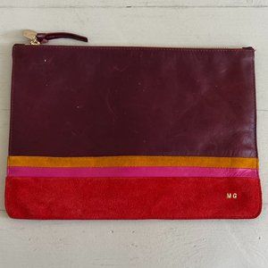 Clare V Leather Flat Clutch